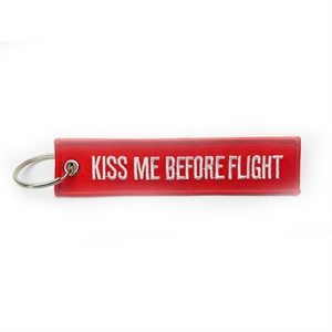 Nyckelring "Kiss Me Before Flight"